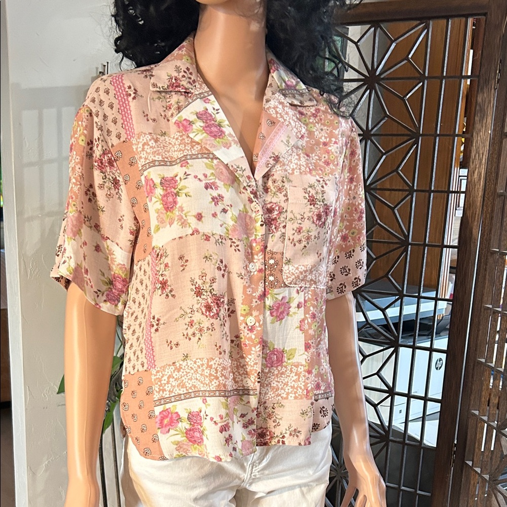 NWOT NORDSTROM STEM AND VINE BLOUSE S
